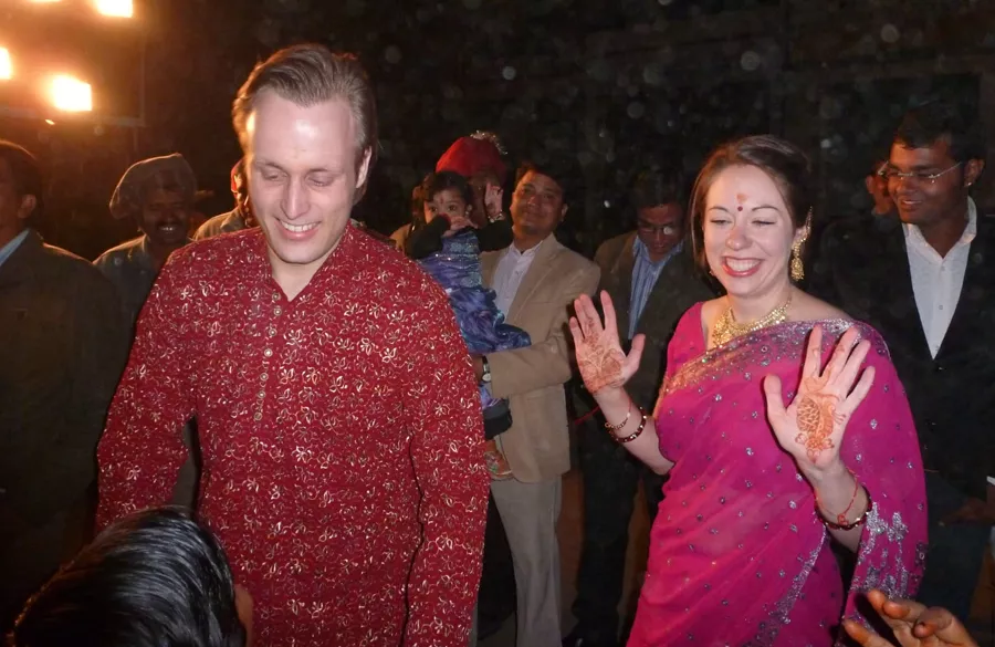 Local festival celebration with volunteers joining the community