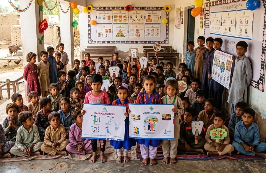Poster-based health education activity in a rural school